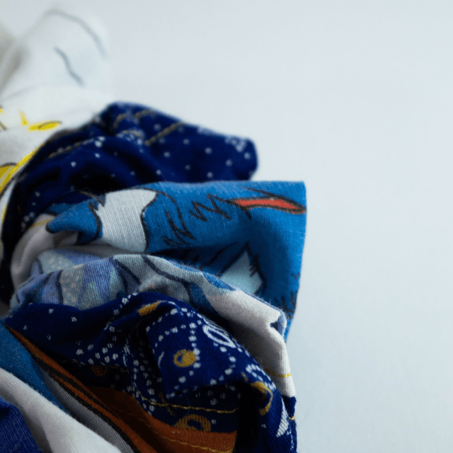 Scrunchy patchwork – Thème étoilé