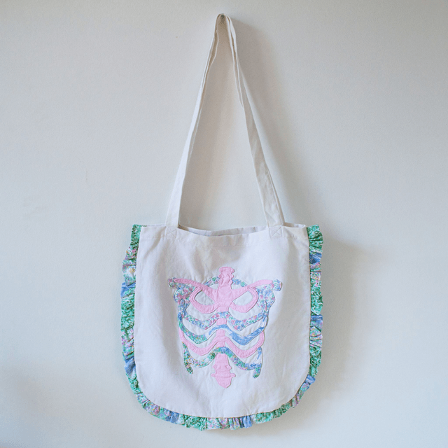 Tote Bag "Squelette Cottagecore"
