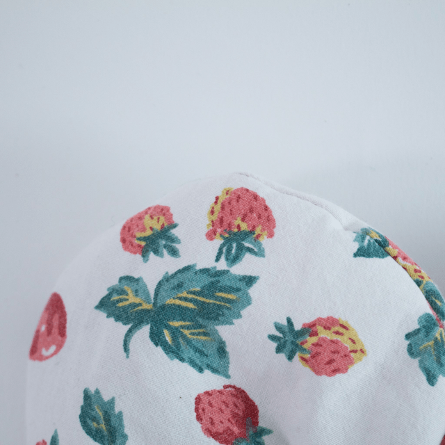 Scrunchy cœur XXL – Motif fruits rouges