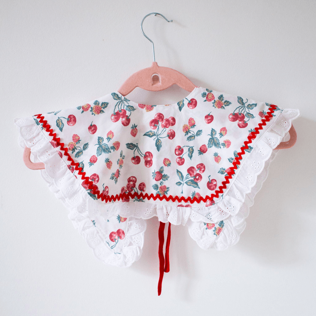 Faux col - Cerise